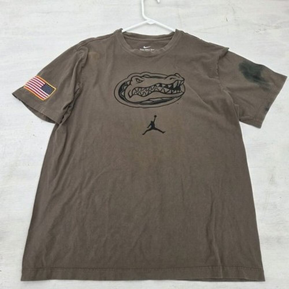 Florida Gators Jordan NIKE Salute To Service Short Sleeve T Shirt Mens M READ